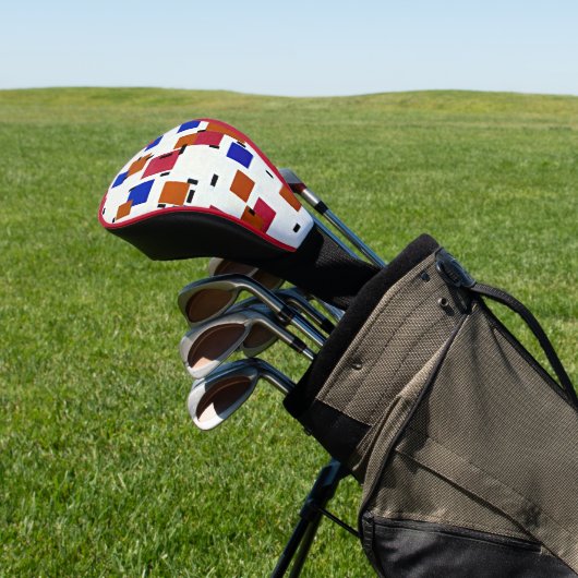 Mondrian - Zusammensetzung in Farbe A Golf Headcover (In SItu)