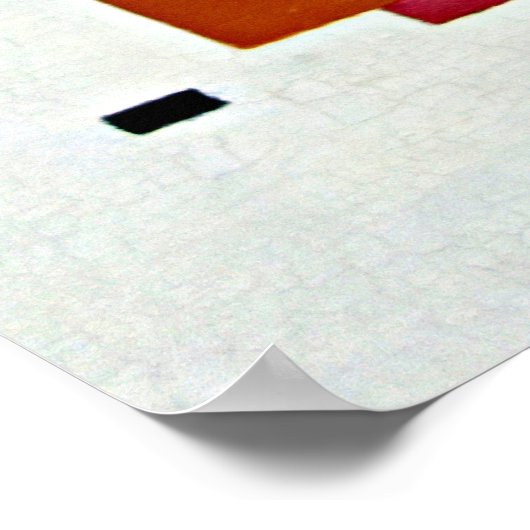 Mondrian - Zusammensetzung in Farbe A Poster (Ecke)