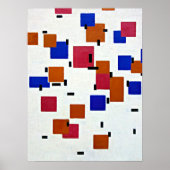 Mondrian - Zusammensetzung in Farbe A Poster (Vorne)