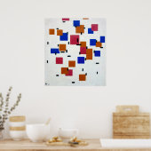 Mondrian-Zusammensetzung in Farbe A Poster (Küche)