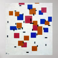 Mondrian-Zusammensetzung in Farbe A