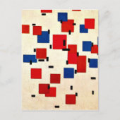 Mondrian - Zusammensetzung in Farbe A Postkarte (Vorderseite)