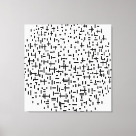 MONDRIAN - ZUSAMMENSETZUNG IN LINIE Zweiter Staat  Leinwanddruck