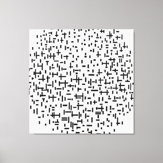 MONDRIAN - ZUSAMMENSETZUNG IN LINIE Zweiter Staat  Leinwanddruck (Vorderseite)