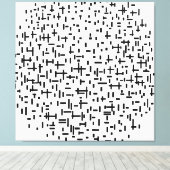 MONDRIAN - ZUSAMMENSETZUNG IN LINIE Zweiter Staat Leinwanddruck (Insitu (Holzboden))