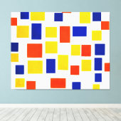 MONDRIAN - ZUSAMMENSETZUNG MIT FARBEN FLUGZEUG 1 - LEINWANDDRUCK (Insitu (Holzboden))