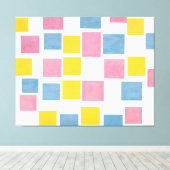 MONDRIAN - ZUSAMMENSETZUNG MIT FARBEN FLUGZEUG 2 - LEINWANDDRUCK (Insitu (Holzboden))