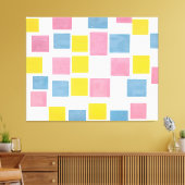 MONDRIAN - ZUSAMMENSETZUNG MIT FARBEN FLUGZEUG 2 - LEINWANDDRUCK (Insitu (Wohnzimmer))