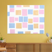 MONDRIAN - ZUSAMMENSETZUNG MIT FARBEN FLUGZEUG 3 - LEINWANDDRUCK (Insitu (Wohnzimmer))