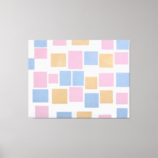 MONDRIAN - ZUSAMMENSETZUNG MIT FARBEN FLUGZEUG 3 - LEINWANDDRUCK (Vorderseite)