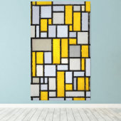 MONDRIAN - ZUSAMMENSETZUNG MIT GRID 1 - 1918 - LEINWANDDRUCK (Insitu (Holzboden))