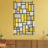 MONDRIAN - ZUSAMMENSETZUNG MIT GRID 1 - 1918 - LEINWANDDRUCK (Insitu (Wohnzimmer))