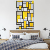 MONDRIAN - ZUSAMMENSETZUNG MIT GRID 1 - 1918 - LEINWANDDRUCK (Insitu (Schlafzimmer))