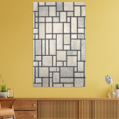MONDRIAN - ZUSAMMENSETZUNG MIT GRID 2 - 1915-1942 LEINWANDDRUCK (Insitu (Wohnzimmer))