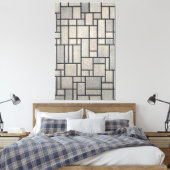 MONDRIAN - ZUSAMMENSETZUNG MIT GRID 2 - 1915-1942 LEINWANDDRUCK (Insitu (Schlafzimmer))