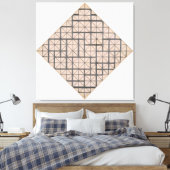 MONDRIAN - ZUSAMMENSETZUNG MIT GRID 4: LOZENGE - 1 LEINWANDDRUCK (Insitu (Schlafzimmer))