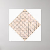 MONDRIAN - ZUSAMMENSETZUNG MIT GRID 4: LOZENGE - 1 LEINWANDDRUCK (Vorderseite)