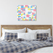 MONDRIAN - ZUSAMMENSETZUNG MIT GRID 9 (1919) - LEINWANDDRUCK (Insitu (Schlafzimmer))