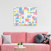 MONDRIAN - ZUSAMMENSETZUNG MIT GRID 9 (1919) - LEINWANDDRUCK (Insitu (Wohnzimmer))