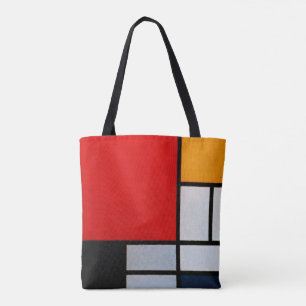 Mondrian - Zusammensetzung mit großem rotem Flugze Tasche