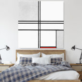 MONDRIAN - ZUSAMMENSETZUNG Nr. 1 GRAD-RED - 1935 - Leinwanddruck (Insitu (Schlafzimmer))