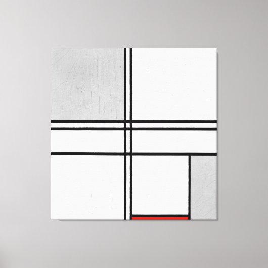 MONDRIAN - ZUSAMMENSETZUNG Nr. 1 GRAD-RED - 1935 - Leinwanddruck (Vorderseite)