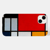 Mondrian - Zusammensetzung with large red plane Case-Mate iPhone Hülle (Rückseite (Horizontal))