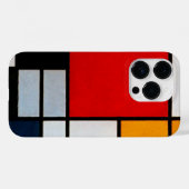 Mondrian - Zusammensetzung with large red plane Case-Mate iPhone Hülle (Rückseite (Horizontal))