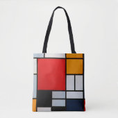 Mondrian - Zusammensetzung with large red plane Tasche (Vorderseite)