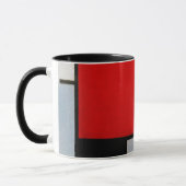 Mondrian - Zusammensetzung with large red plane Tasse (Links)