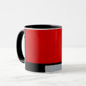 Mondrian - Zusammensetzung with large red plane Tasse (Vorderseite Links)
