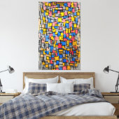 MONDRIAN - ZUSAMMENSETZUNG (Zusammensetzung) - 191 Leinwanddruck (Insitu (Schlafzimmer))