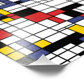 Mondrianesque Fotodruck (Ecke)