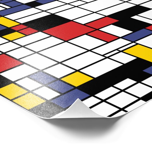 Mondrianesque Fotodruck (Ecke)
