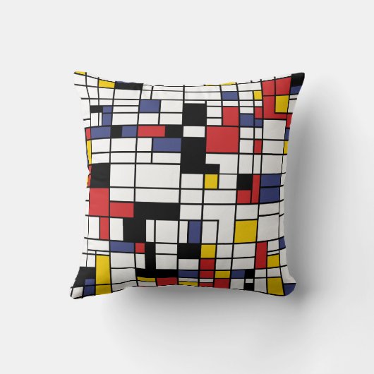 Mondrianesque Kissen (Rückseite)