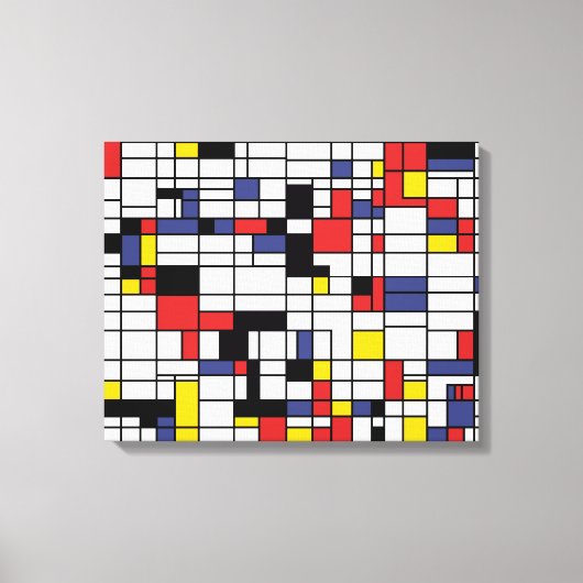 Mondrianesque Leinwanddruck (Vorderseite)
