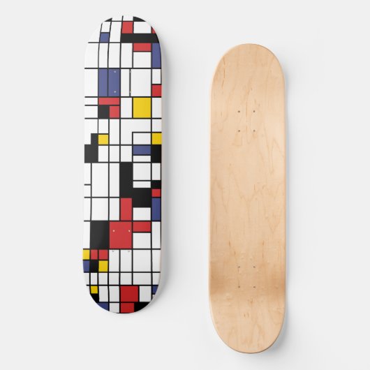 Mondrianesque Skateboard (Vorderseite)