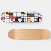 Mondrianesque Skateboard (Horizontal)