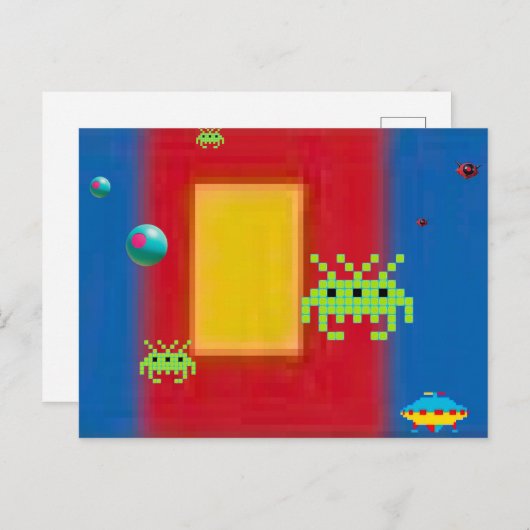 Mondrianos II Postkarte (Vorne/Hinten)