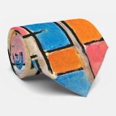 Mondrians Art Neck Tie - Bold & Timeless Krawatte (Gerollt)