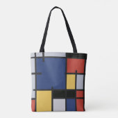 Mondrian's Box Tote Bag - feiner Stil in jeder Hin Tasche (Rückseite)