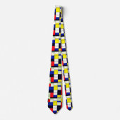 Mondrians Elegance: Art Inspiriert Neck Tie Krawatte (Vorderseite)