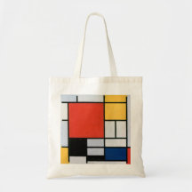 Mondrian's Zusammensetzung Rot, Gelb, Blau, Schwar