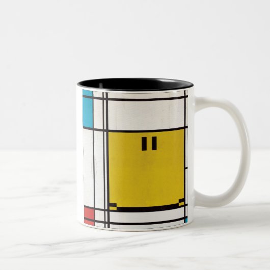 mondrische Tasse (Rechts)