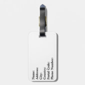 mondrischer Stil Gepäckanhänger (Rückseite vertikal)