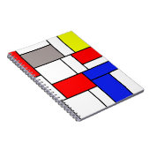 mondrischer Stil Notizblock (Rechte Seite)