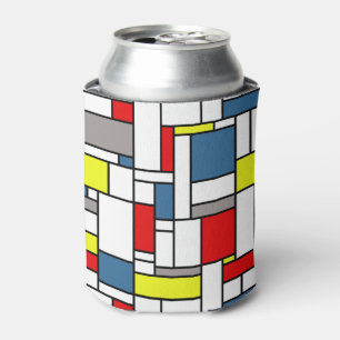 Mondrisches Design Dosenkühler