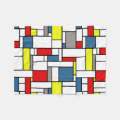 Mondrisches Design Fleecedecke (Vorderseite (Horizontal))
