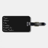 Mondrisches Design Gepäckanhänger (Rückseite horizontal)