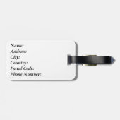 Mondrisches Design Gepäckanhänger (Rückseite horizontal)